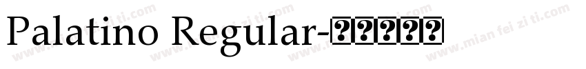 Palatino Regular字体转换
